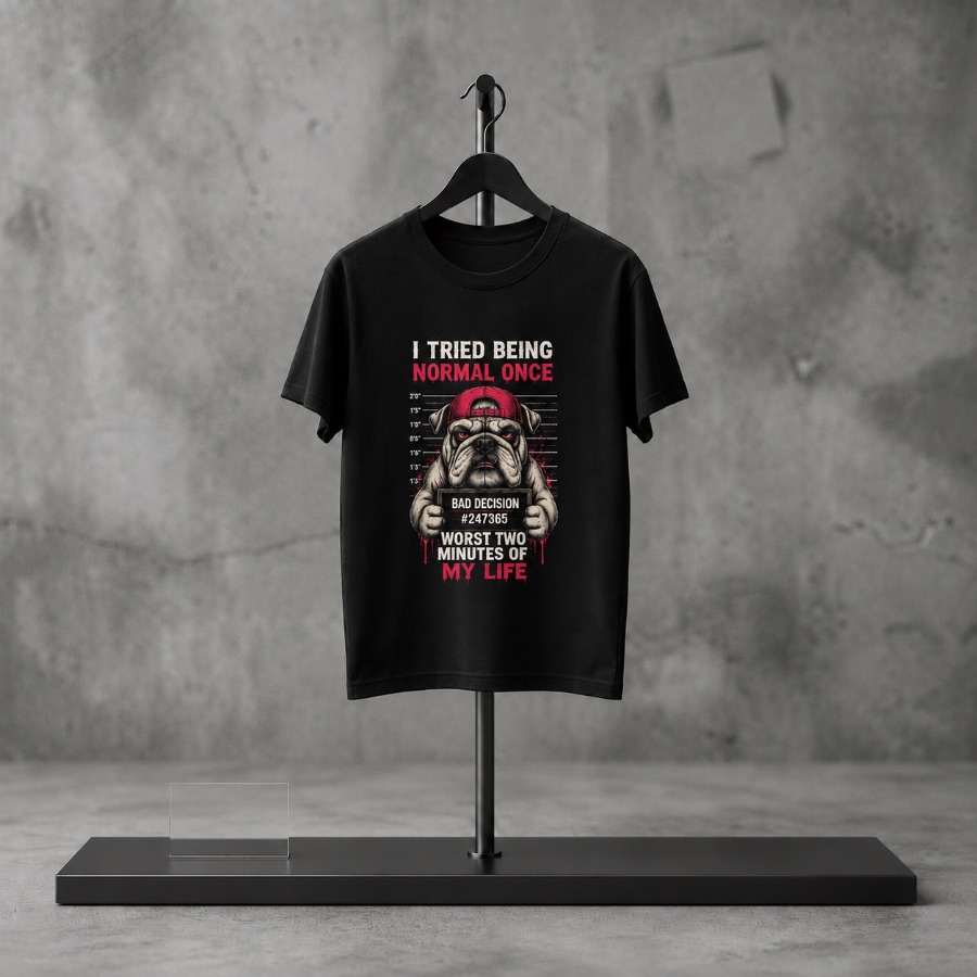 I tried being normal once — Slick Licks Labs single drop T-shirt design