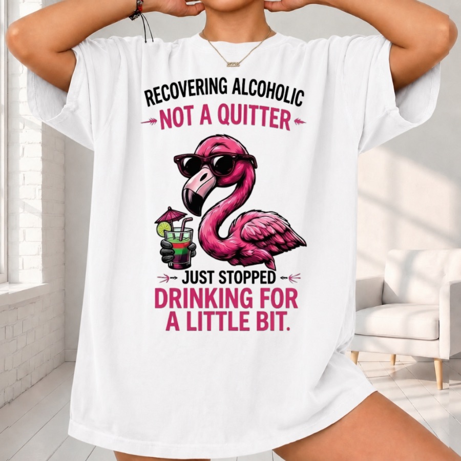 Recovering Alcoholic Shirt — Slick Licks Labs single drop T-shirt design