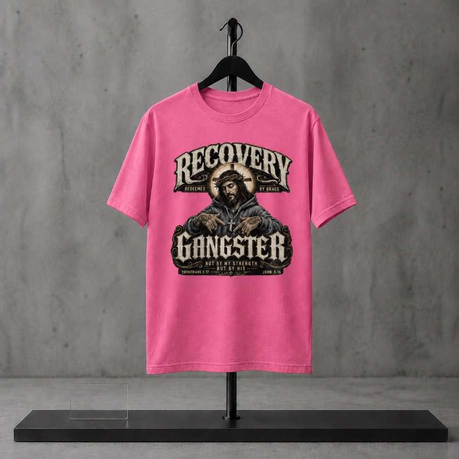 Recovery Gangster — Slick Licks Labs single drop T-shirt design