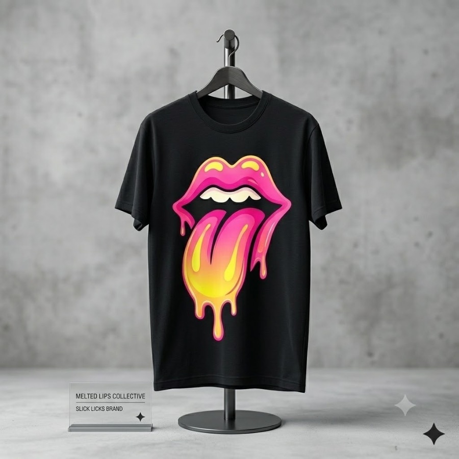 Tongue — Slick Licks Labs single drop T-shirt design